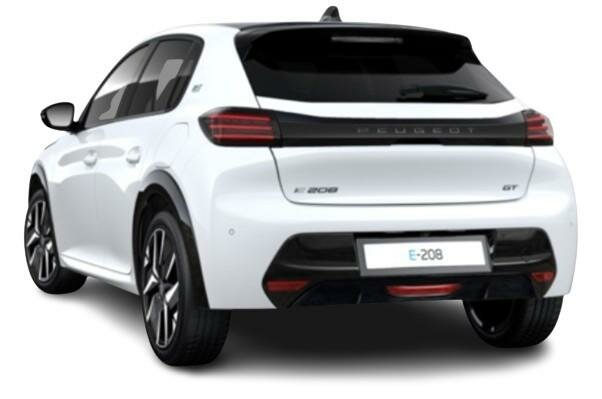 New Peugeot 208 2025 Model Bianca White - Rear View (www.uk-car-discount.co.uk)